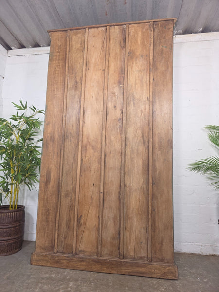 Vintage Reclaimed Indian Solid Wooden Kitchen Drinks Cabinet Cupboard Armoire