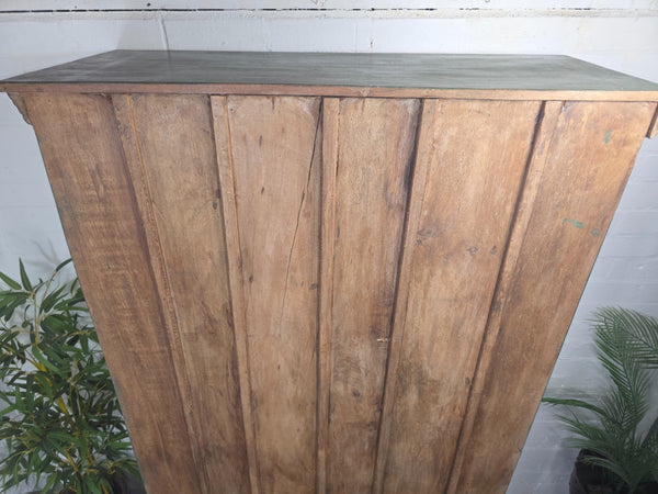 Vintage Reclaimed Indian Solid Wooden Kitchen Drinks Cabinet Cupboard Armoire