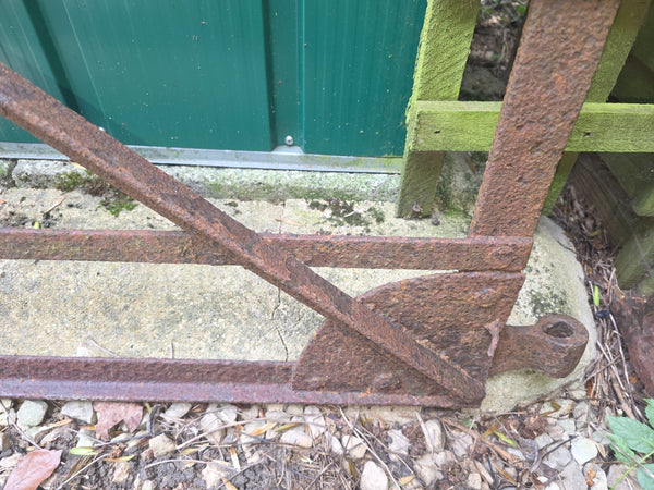 Antique Victorian Blacksmiths Estate Made Wrough Iron 9ft Farm Gate