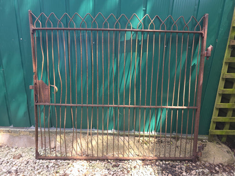Antique Victorian Blacksmiths Estate Made Wrough Iron Pedestrian Farm Gate