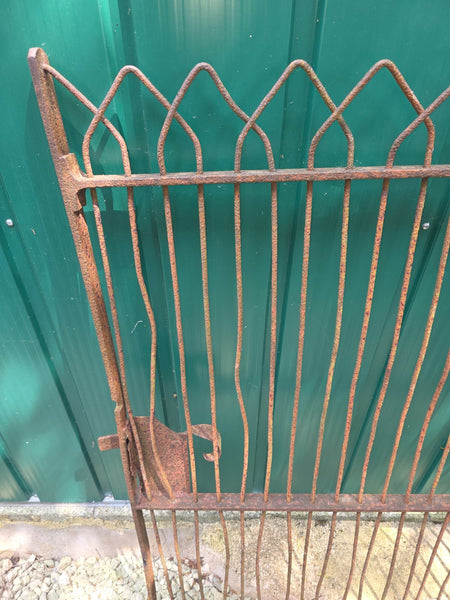 Antique Victorian Blacksmiths Estate Made Wrough Iron Pedestrian Farm Gate