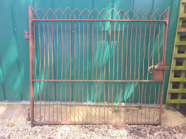 Antique Victorian Blacksmiths Estate Made Wrough Iron Pedestrian Farm Gate