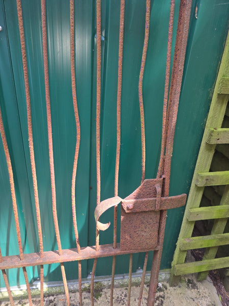Antique Victorian Blacksmiths Estate Made Wrough Iron Pedestrian Farm Gate