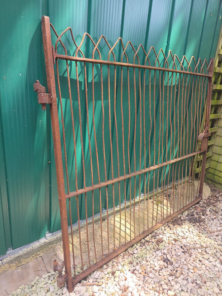 Antique Victorian Blacksmiths Estate Made Wrough Iron Pedestrian Farm Gate