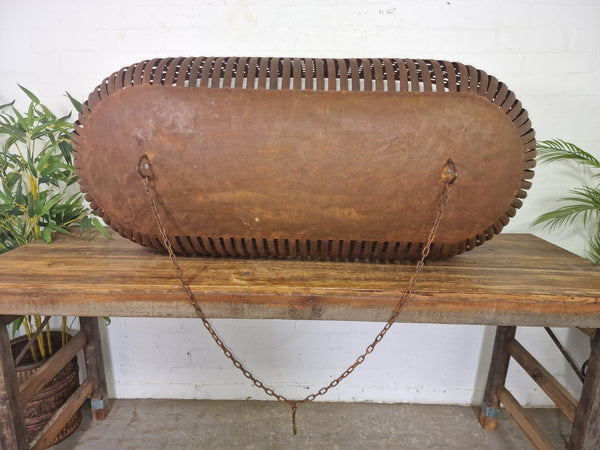 Large Rustic Reclaimed Indian Industrial Bird Chicken Cage Garden Light Shade