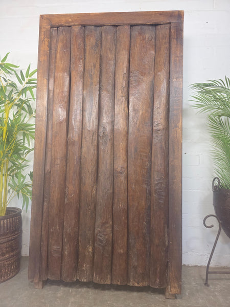 Vintage Antique Indian Solid Wooden Hand Carved Kitchen Cabinet Cupboard Armoire