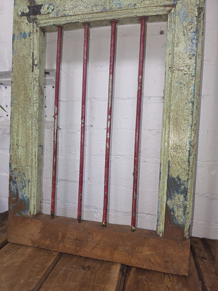 Old Pair Vintage Reclaimed Indian Wooden Iron Saloon Doors Shutters Garden Gates