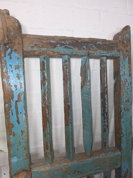 Old Pair Vintage Reclaimed Indian Wooden Iron Saloon Doors Shutters Garden Gates