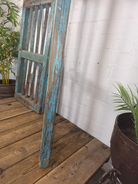 Old Pair Vintage Reclaimed Indian Wooden Iron Saloon Doors Shutters Garden Gates