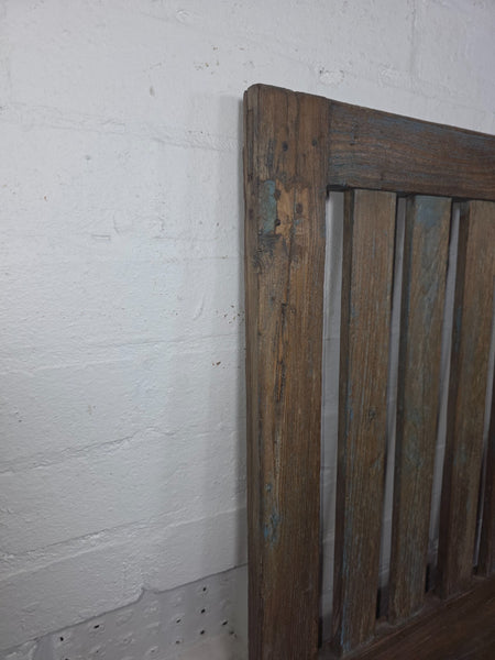 Old Pair Vintage Reclaimed Indian Wooden Iron Saloon Doors Shutters Garden Gates