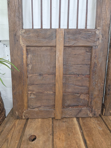 Old Pair Vintage Reclaimed Indian Wooden Iron Saloon Doors Shutters Garden Gates