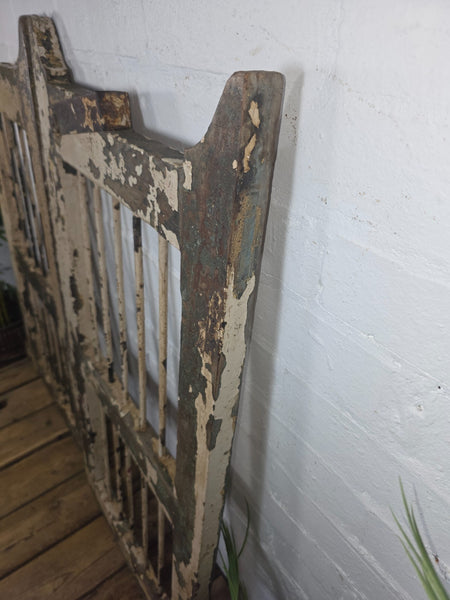 Old Pair Vintage Reclaimed Indian Wooden Iron Saloon Doors Shutters Garden Gates