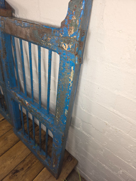 Old Pair Vintage Reclaimed Indian Wooden Iron Saloon Doors Shutters Garden Gates