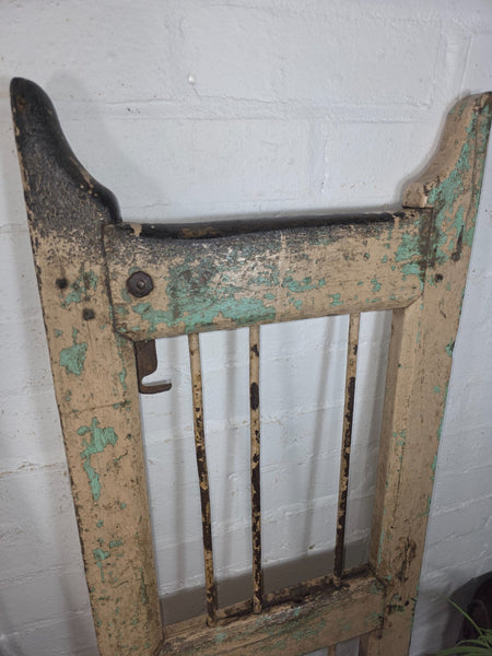 Old Pair Vintage Reclaimed Indian Wooden Iron Saloon Doors Shutters Garden Gates
