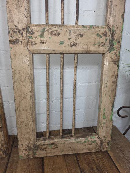 Old Pair Vintage Reclaimed Indian Wooden Iron Saloon Doors Shutters Garden Gates