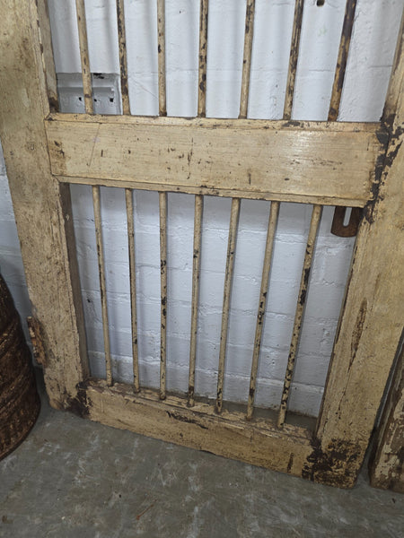 Old Pair Vintage Reclaimed Indian Wooden Iron Saloon Doors Shutters Garden Gates