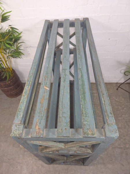 Vintage Rustic Solid Wooden Bakers Cobblers Racking Shelving Bookcase Shoe Rack