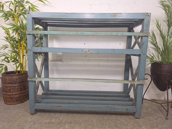 Vintage Rustic Solid Wooden Bakers Cobblers Racking Shelving Bookcase Shoe Rack