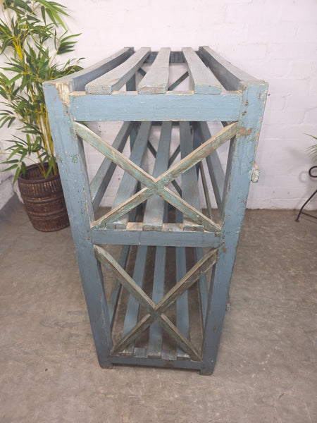 Vintage Rustic Solid Wooden Bakers Cobblers Racking Shelving Bookcase Shoe Rack