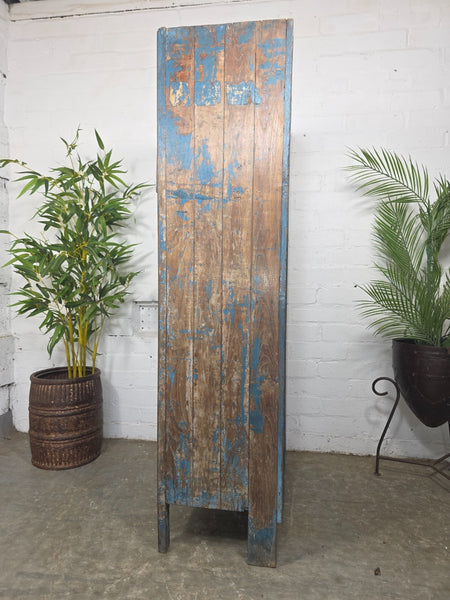 Vintage Reclaimed Indian Glazed Wooden Free Standing Kitchen Drinks Cabinet