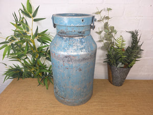Vintage Rustic French Aluminium Milk Churn Wedding Florist Prop Garden Planter