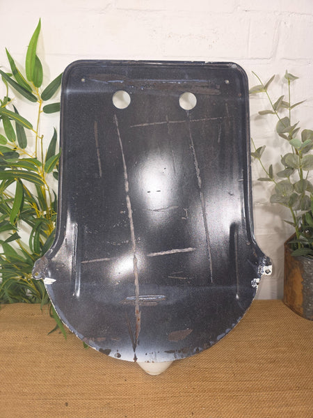 Old Vintage European French Enamel Metal Garden Water Fountain Wall Sink Planter
