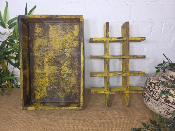 Vintage Original Wooden Soda Drinks Advertising Crate Wall Display Shelf