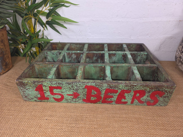 Vintage Original Wooden Soda Drinks Advertising Crate Wall Display Shelf