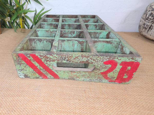 Vintage Original Wooden Soda Drinks Advertising Crate Wall Display Shelf