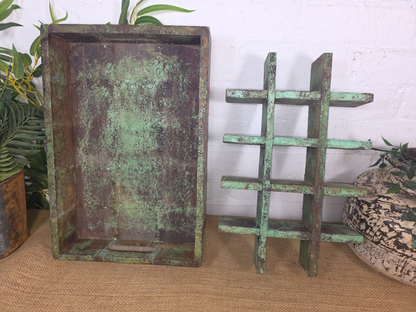 Vintage Original Wooden Soda Drinks Advertising Crate Wall Display Shelf