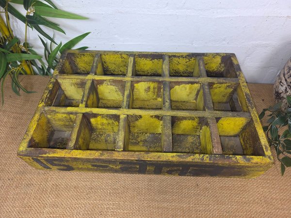 Vintage Original Wooden Soda Drinks Advertising Crate Wall Display Shelf
