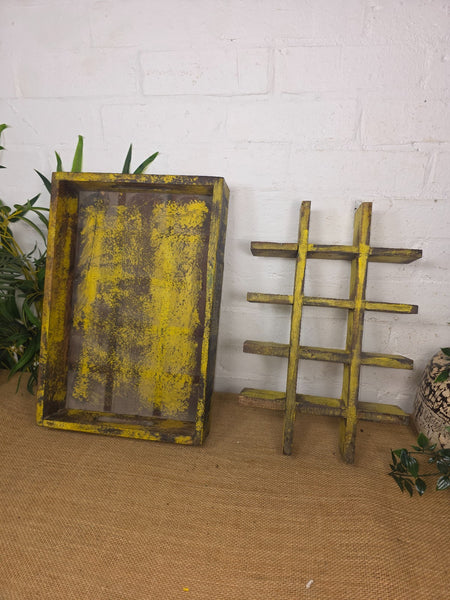 Vintage Original Wooden Soda Drinks Advertising Crate Wall Display Shelf