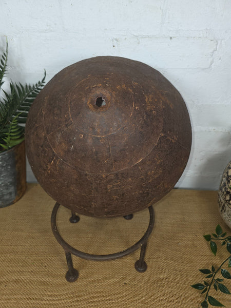 Large Heavy Duty Riveted Iron Indian Kadai Fire Pit Garden Planter Drinks Cooler