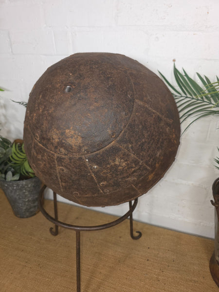 Large Heavy Duty Riveted Iron Indian Kadai Fire Pit Garden Planter Drinks Cooler