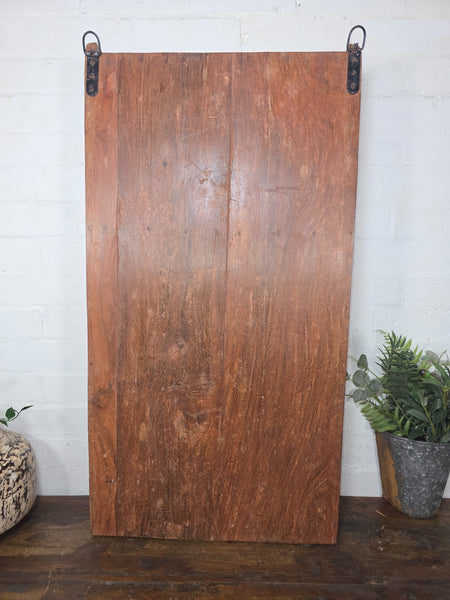 Vintage Indian Colonial Wooden Glazed Shop Display Bathroom Kitchen Wall Cabinet