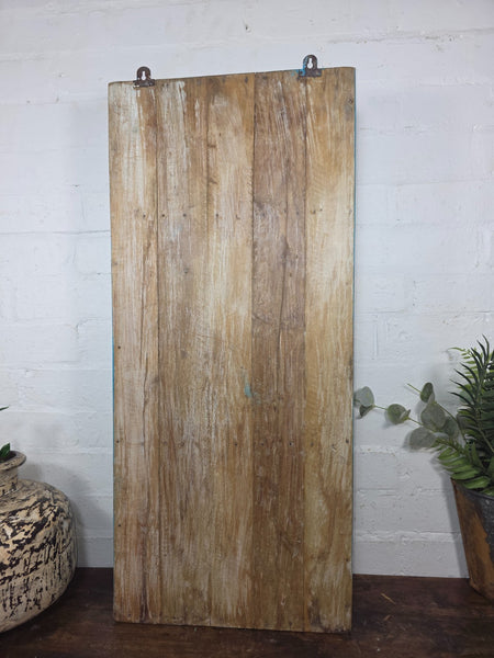 Vintage Indian Colonial Wooden Glazed Shop Display Bathroom Kitchen Wall Cabinet