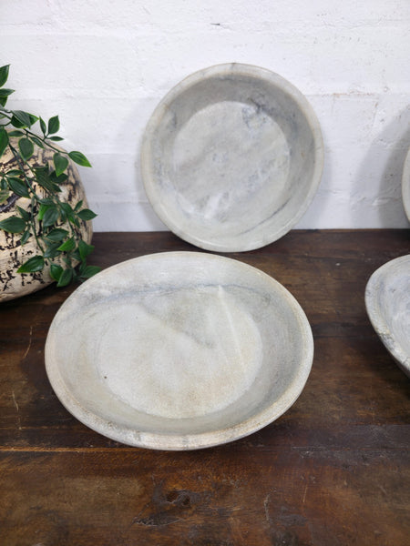 Rustic Wabi Sabi Solid Marble Stone Dish Plate Bowl