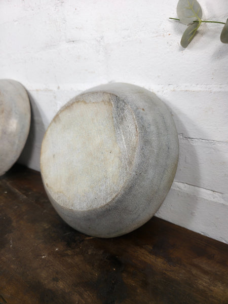 Rustic Wabi Sabi Solid Marble Stone Dish Plate Bowl
