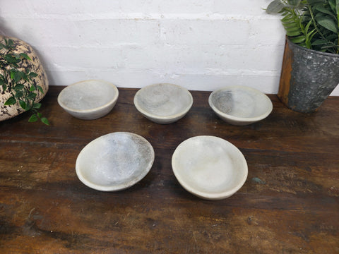 Rustic Wabi Sabi Solid Marble Stone Dish Plate Bowl