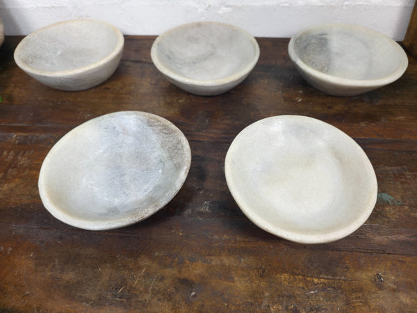 Rustic Wabi Sabi Solid Marble Stone Dish Plate Bowl