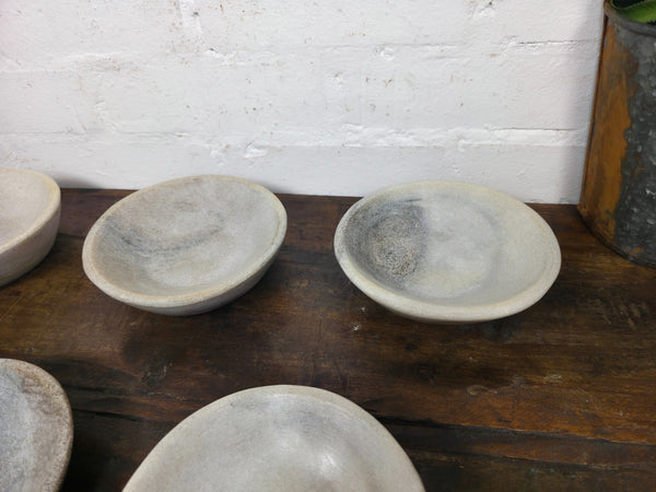 Rustic Wabi Sabi Solid Marble Stone Dish Plate Bowl