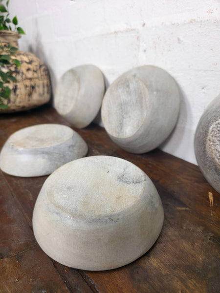 Rustic Wabi Sabi Solid Marble Stone Dish Plate Bowl