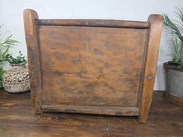 Vintage Rustic Wabi Sabi Himalayan Himachal Wooden Trunk Chest Blanket Box