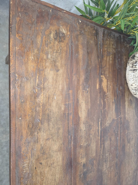Large Vintage Rustic Indian Solid Wooden Folding Trestle Table Wedding Events