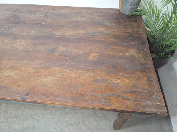 Large Vintage Rustic Indian Solid Wooden Folding Trestle Table Wedding Events