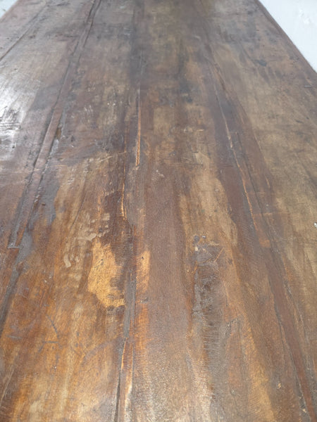 Large Vintage Rustic Indian Solid Wooden Folding Trestle Table Wedding Events