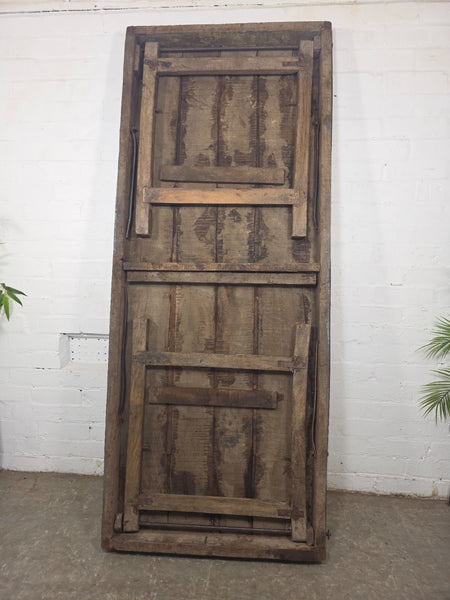 Large Vintage Rustic Indian Solid Wooden Folding Trestle Table Wedding Events