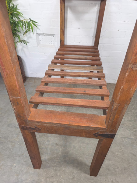 Vintage Rustic Solid Wooden Bakers Cobblers Racking Shelving Shoe Rack Bookcase