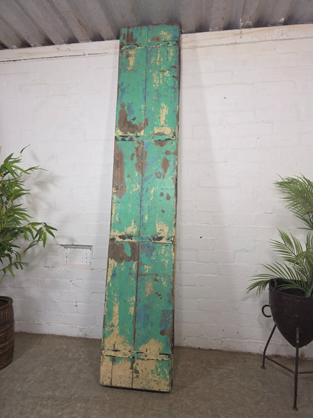 Vintage Reclaimed Indian Hardwood Wooden Bi Folding Room Divider Screen Shutters