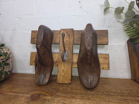 Reclaimed Rustic Hand Made Cobblers Shoe Last Coat Hooks